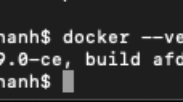 Lệnh docker –version cho biết version đã cài vô máy
