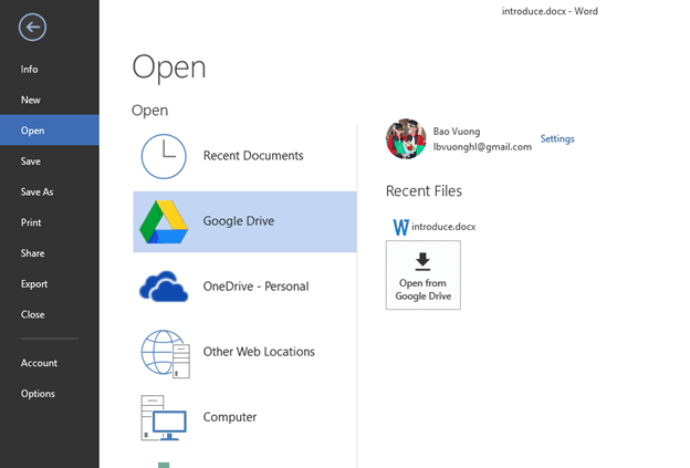 Hướng dẫn cài đặt Google Drive Plugin cho Microsoft Office | Technical Blog