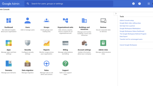 old admin console